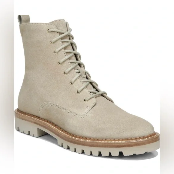 New Vince Women's Cabria Lug Sole Boots, Cobblestone, Tan Size 6 - Picture 7 of 10